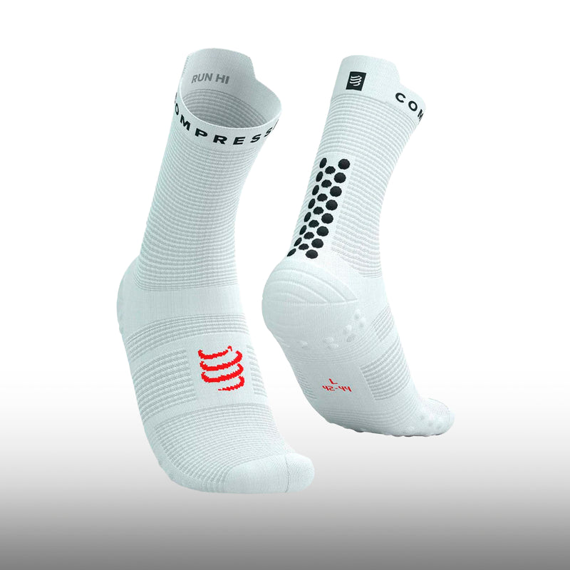 Compressport Pro Racing Socks v4.0 Run High White Black