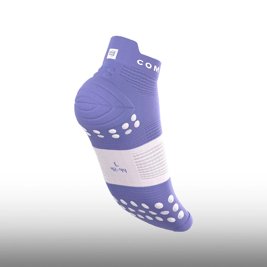 Compressport Pro Racing Socks v4.0 Run Low Ironman 2026 Jacaranda White