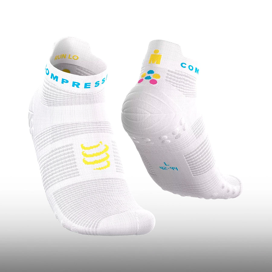Compressport Pro Racing Socks v4.0 Run Low Ironman 2026 White