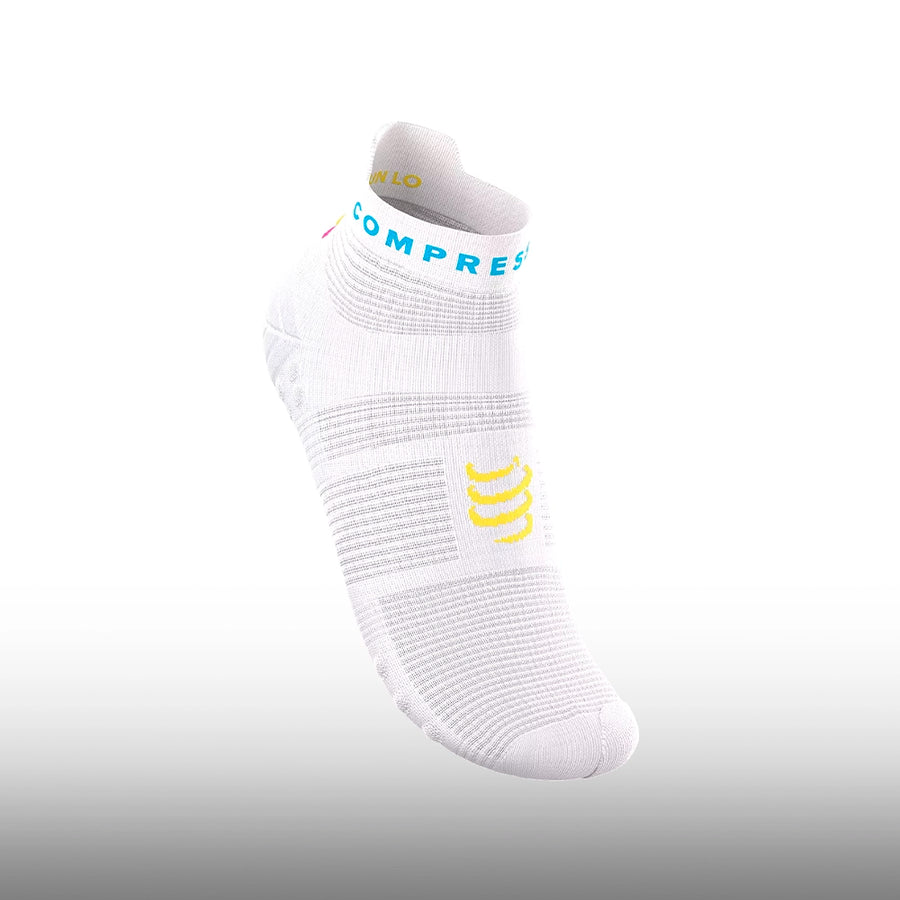 Compressport Pro Racing Socks v4.0 Run Low Ironman 2026 White