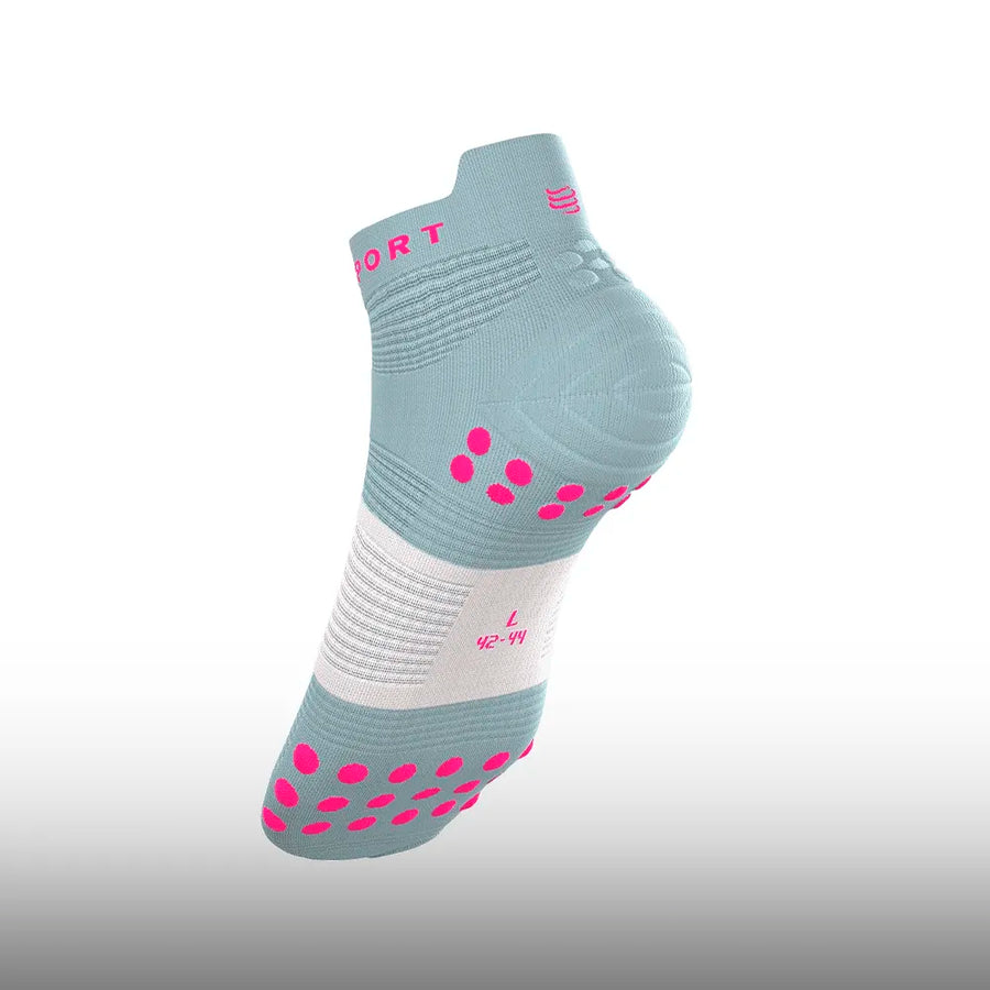 Compressport  Pro Racing Socks v4.0 Run Low Star Ether Neon Pink