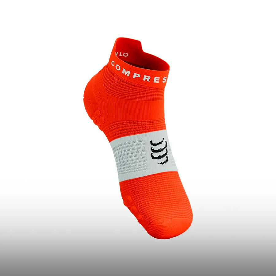 Compressport  Pro Racing Socks v4.0 Run Low Tigerlily White