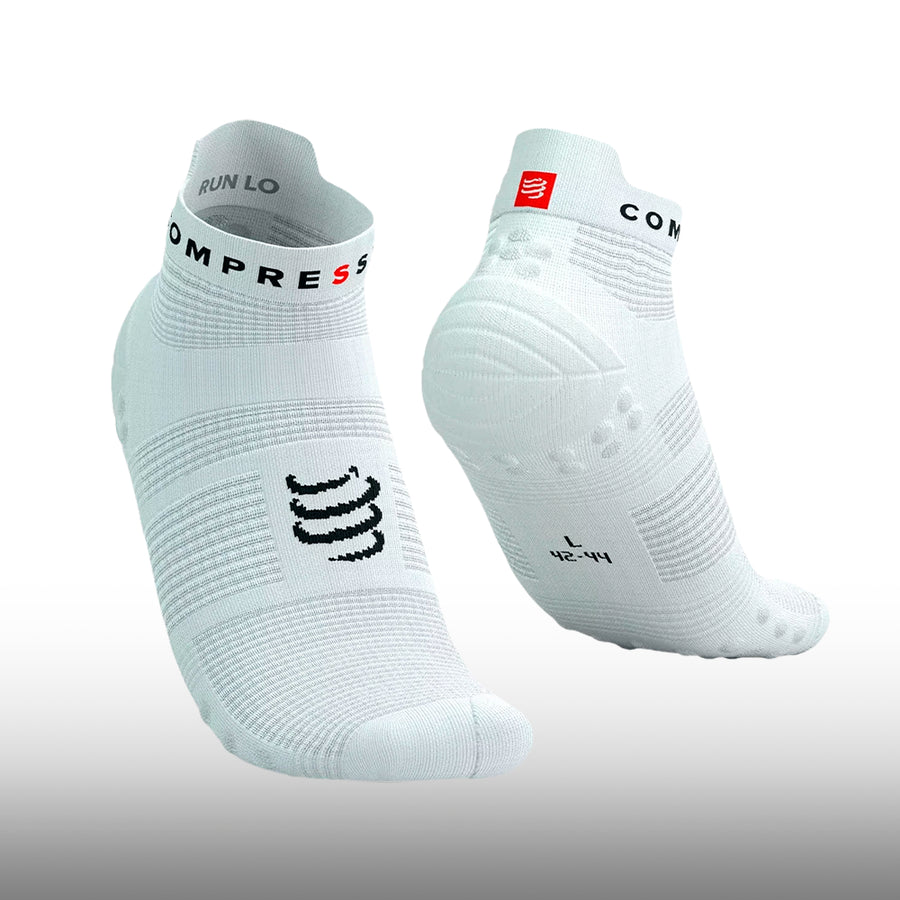 Compressport  Pro Racing Socks v4.0 Run Low White Black
