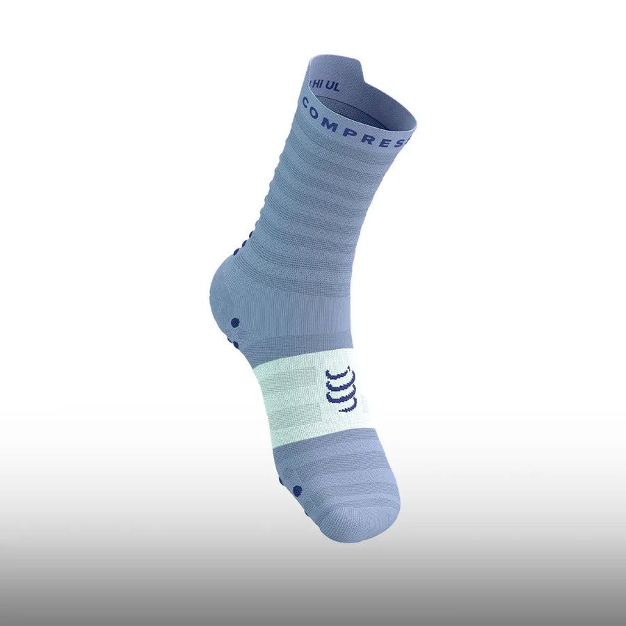 Compressport Pro Racing Socks v4.0 Ultralight Run High Lavender White