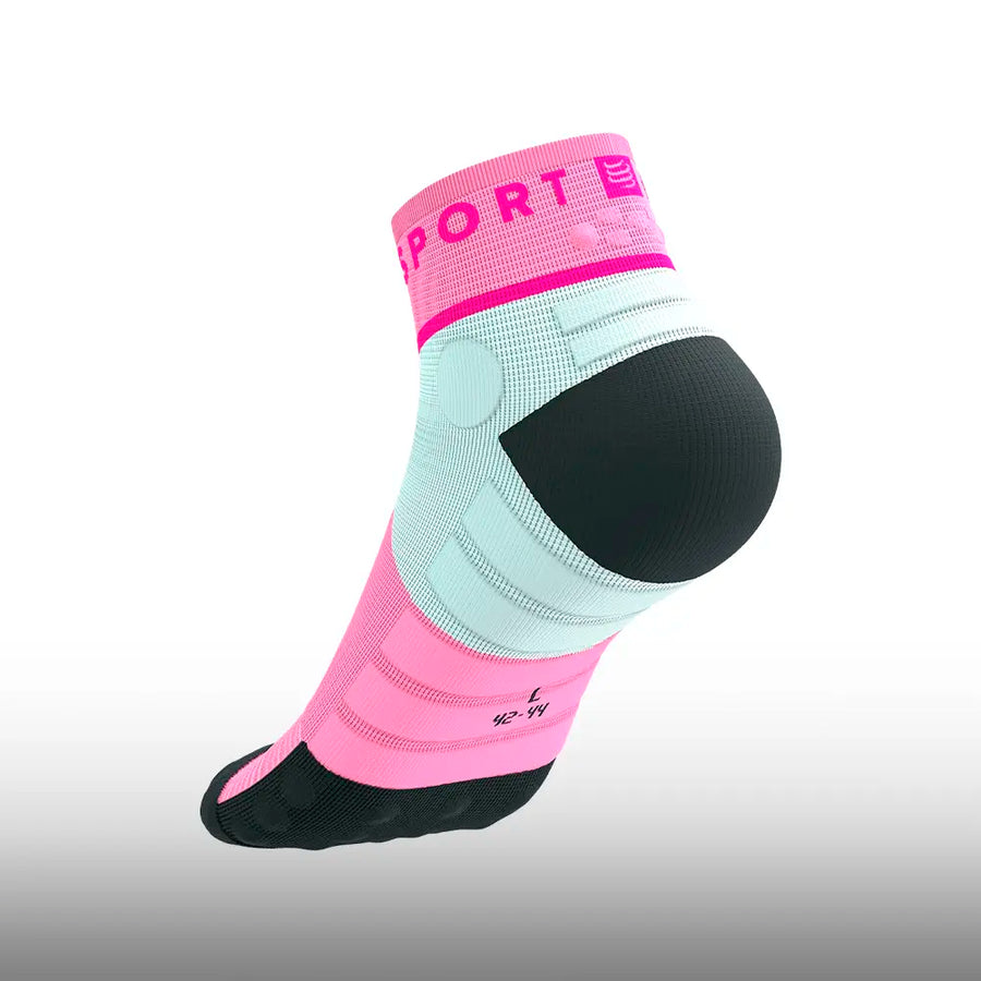 Compressport Ultra Trail Low Socks Begonia Neon Pink