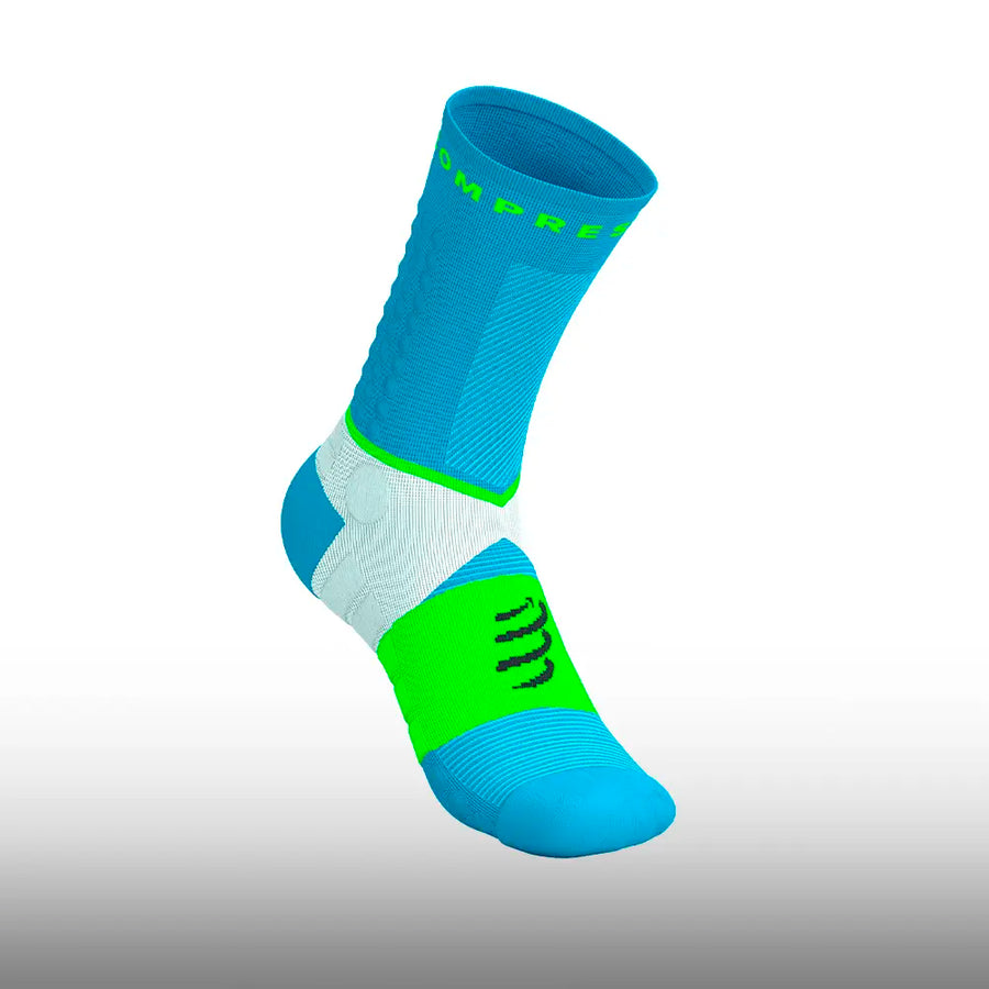 Compressport Ultra Trail Socks V2.0 Norse Blue Neon Green