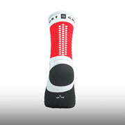 Compressport Ultra Trail Socks V2.0 White Fluo Red