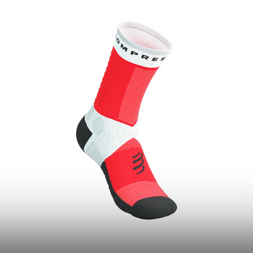 Compressport Ultra Trail Socks V2.0 White Fluo Red