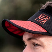 Compressport Visor Spiderweb Ultralight Visor Red Black
