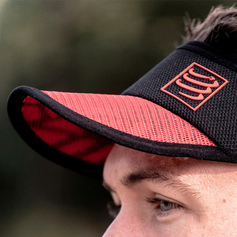 Compressport Visor Spiderweb Ultralight Visor Red Black