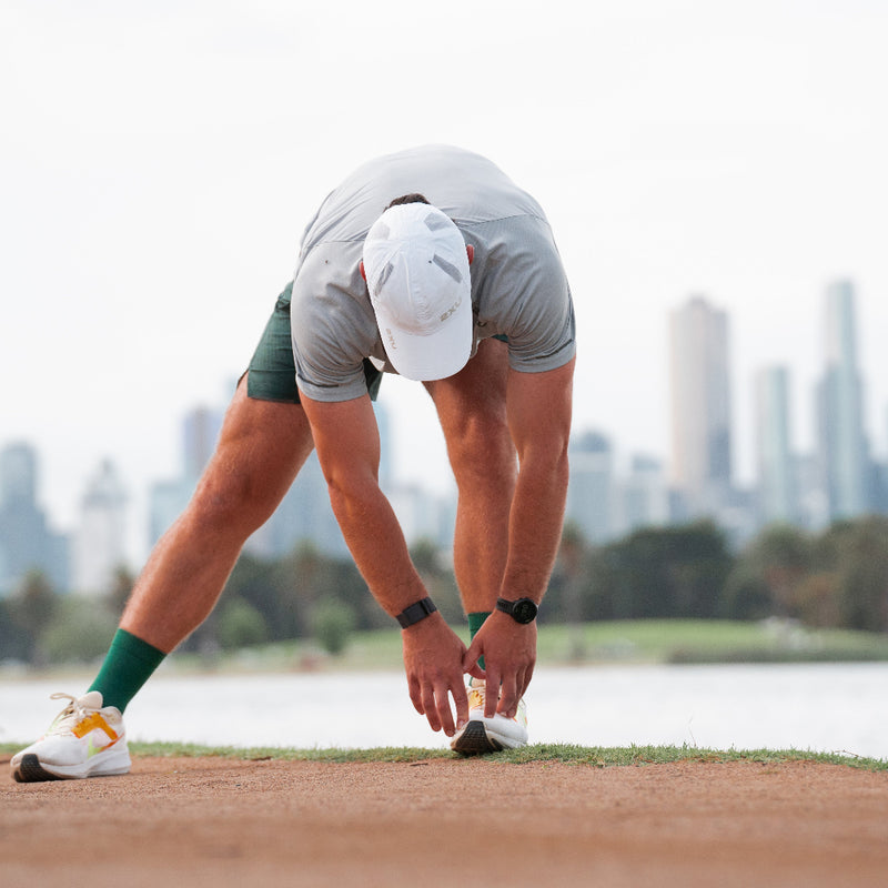 2XU Gorra Run Broche White