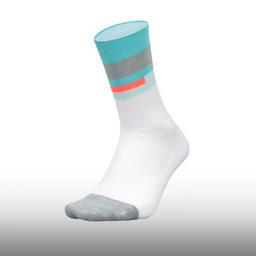 Feetures Elite Light Cushion Mini Crew Aquatic White