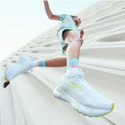 Feetures Elite Light Cushion Mini Crew Aquatic White