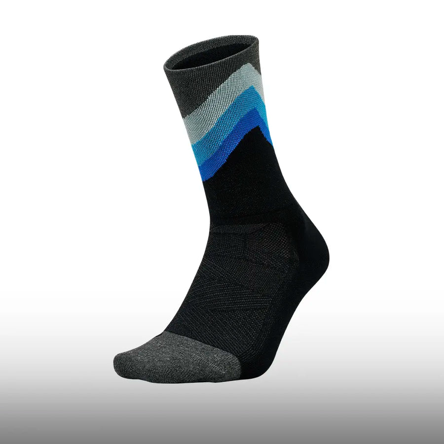 Feetures Elite Light Cushion Mini Crew Black Swell
