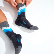 Feetures Elite Light Cushion Mini Crew Black Swell