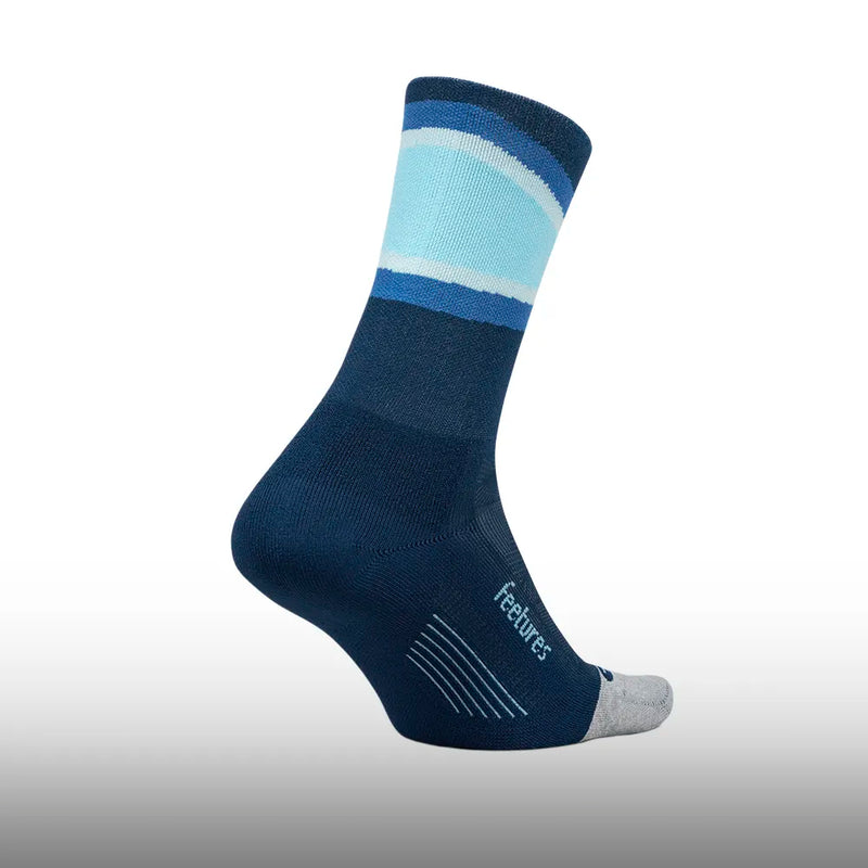 Feetures Elite Light Cushion Mini Crew Blue Bounce