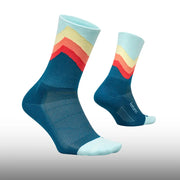 Feetures Elite Light Cushion Mini Crew Blue Swell