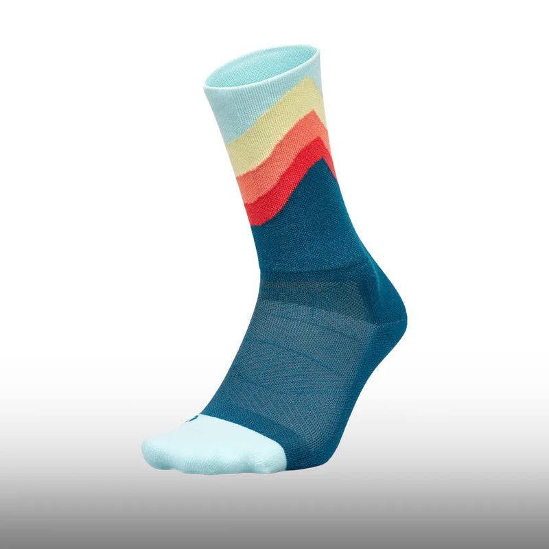 Feetures Elite Light Cushion Mini Crew Blue Swell