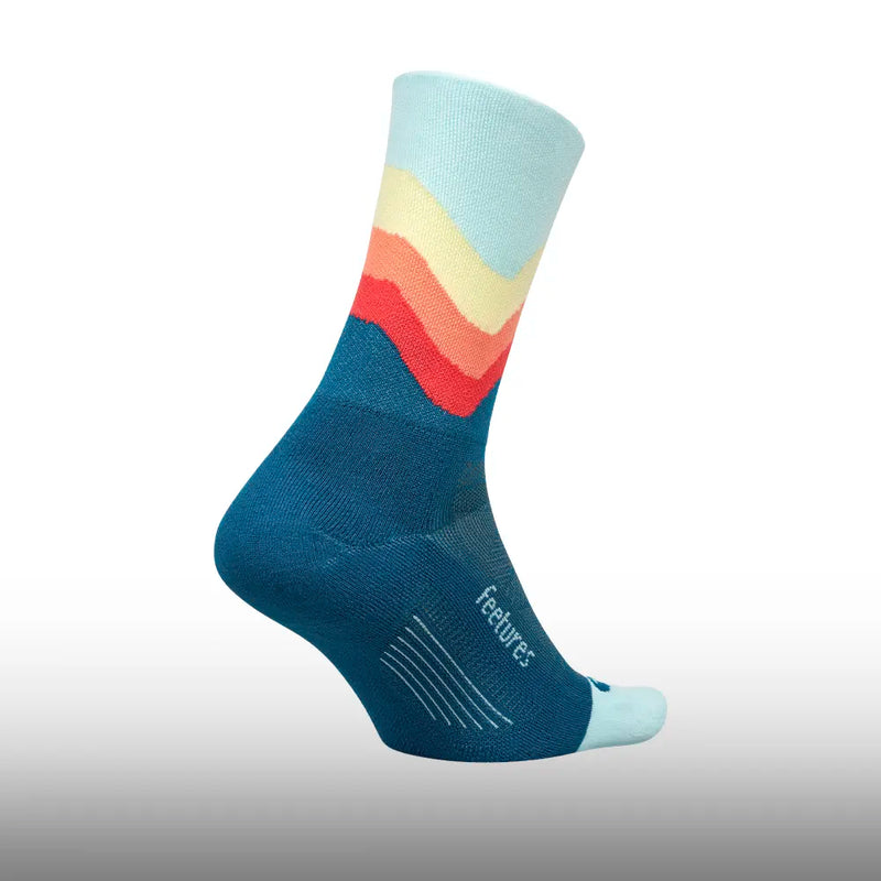 Feetures Elite Light Cushion Mini Crew Blue Swell