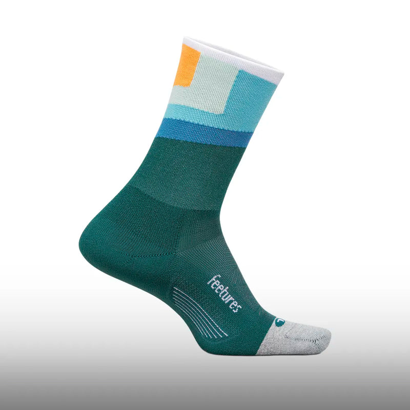 Feetures Elite Light Cushion Mini Crew Breezy Court