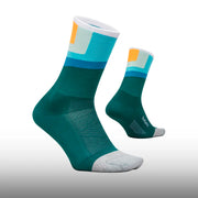 Feetures Elite Light Cushion Mini Crew Breezy Court