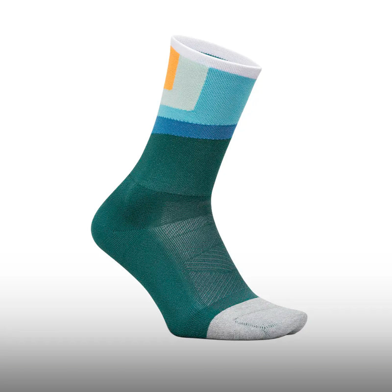 Feetures Elite Light Cushion Mini Crew Breezy Court