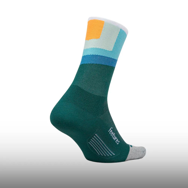 Feetures Elite Light Cushion Mini Crew Breezy Court