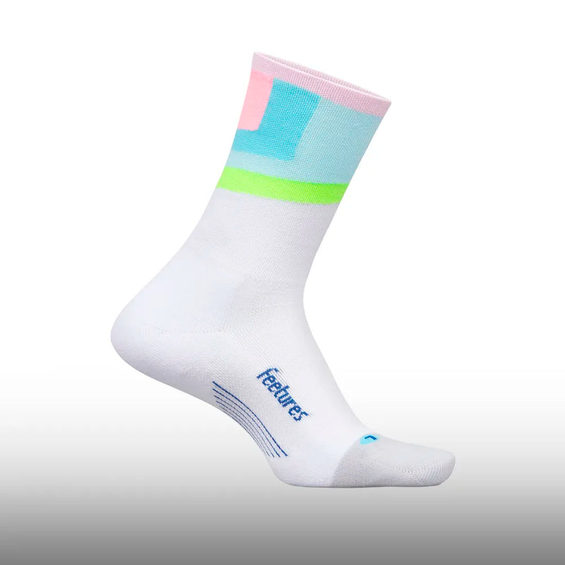 Feetures Elite Light Cushion Mini Crew Candy Court
