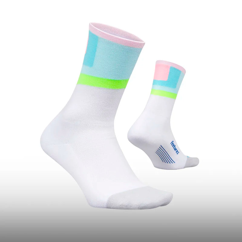 Feetures Elite Light Cushion Mini Crew Candy Court