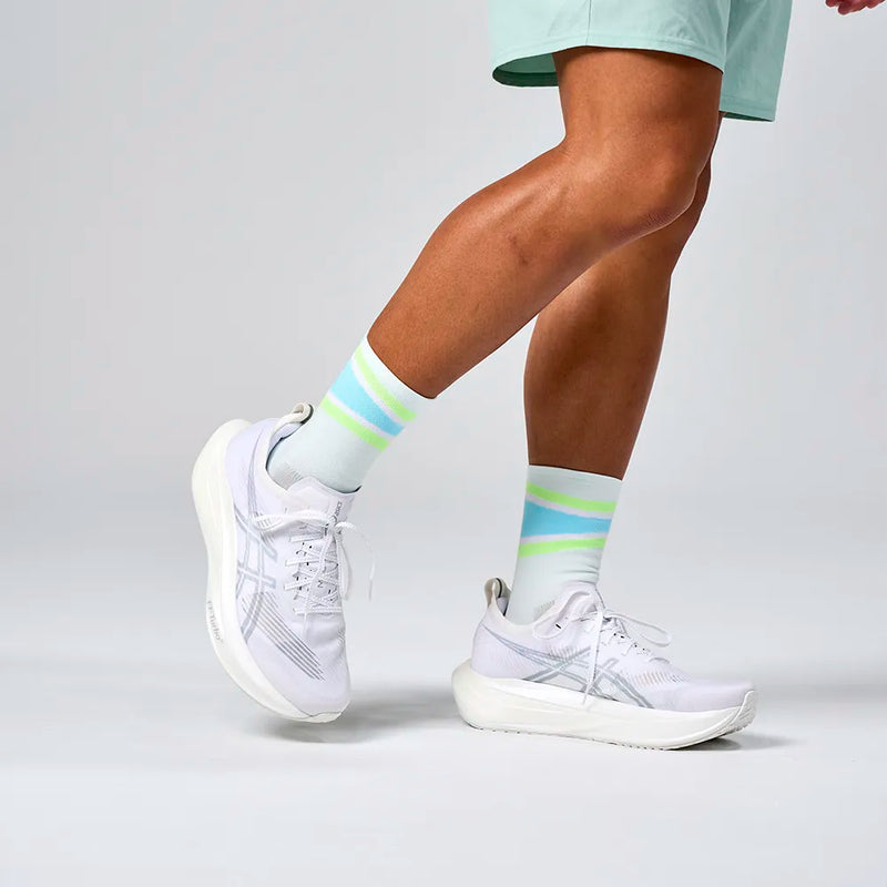 Feetures Elite Light Cushion Mini Crew Mint Bounce