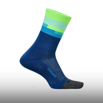 Feetures Elite Light Cushion Mini Crew Surfboard Blue