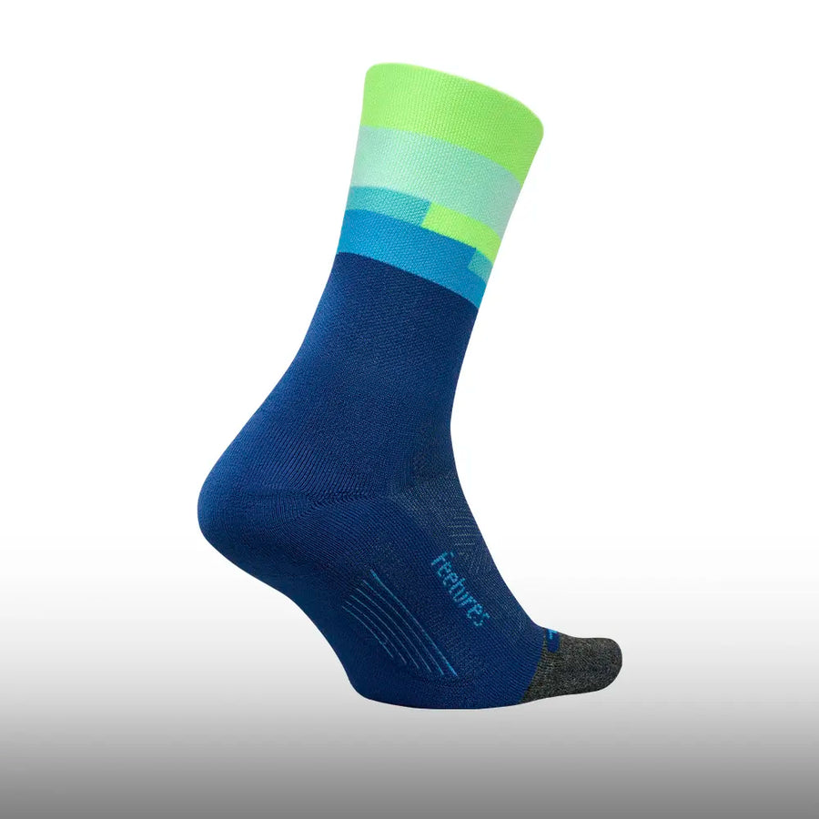 Feetures Elite Light Cushion Mini Crew Surfboard Blue