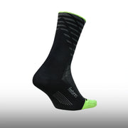 Feetures Elite Light Cushion Mini Crew Tempo Black