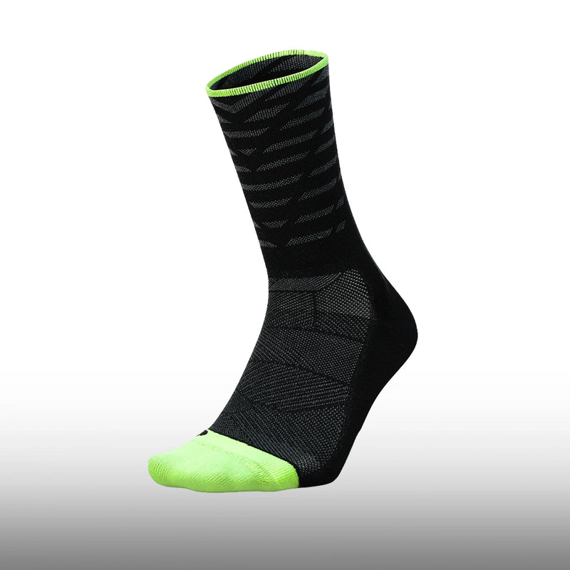 Feetures Elite Light Cushion Mini Crew Tempo Black