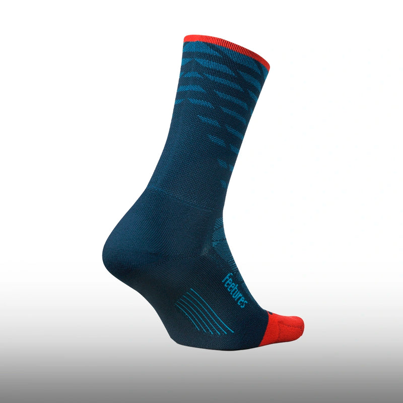 Feetures Elite Light Cushion Mini Crew Tempo Blue