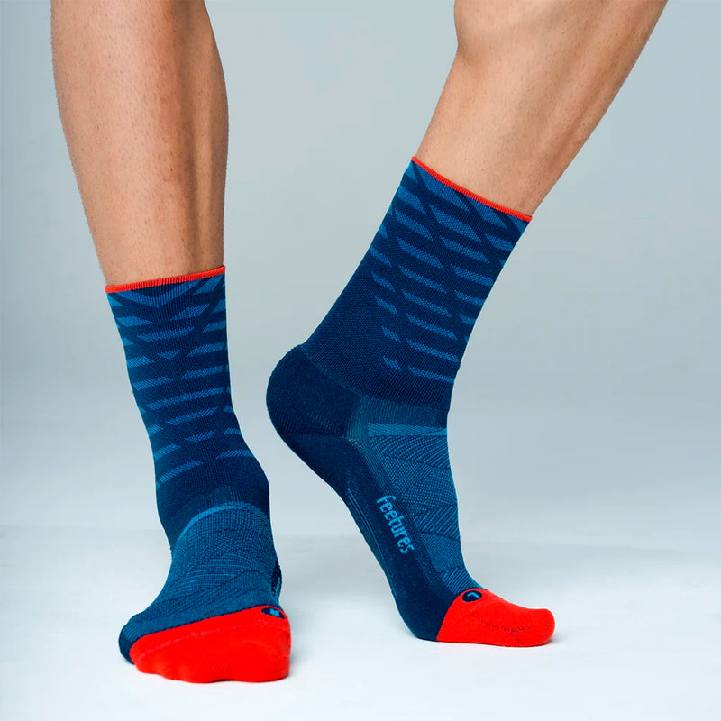 Feetures Elite Light Cushion Mini Crew Tempo Blue