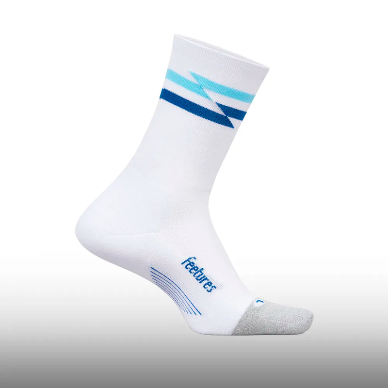 Feetures Elite Light Cushion Mini Crew White Truck
