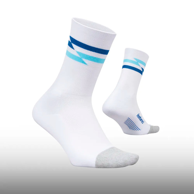Feetures Elite Light Cushion Mini Crew White Truck