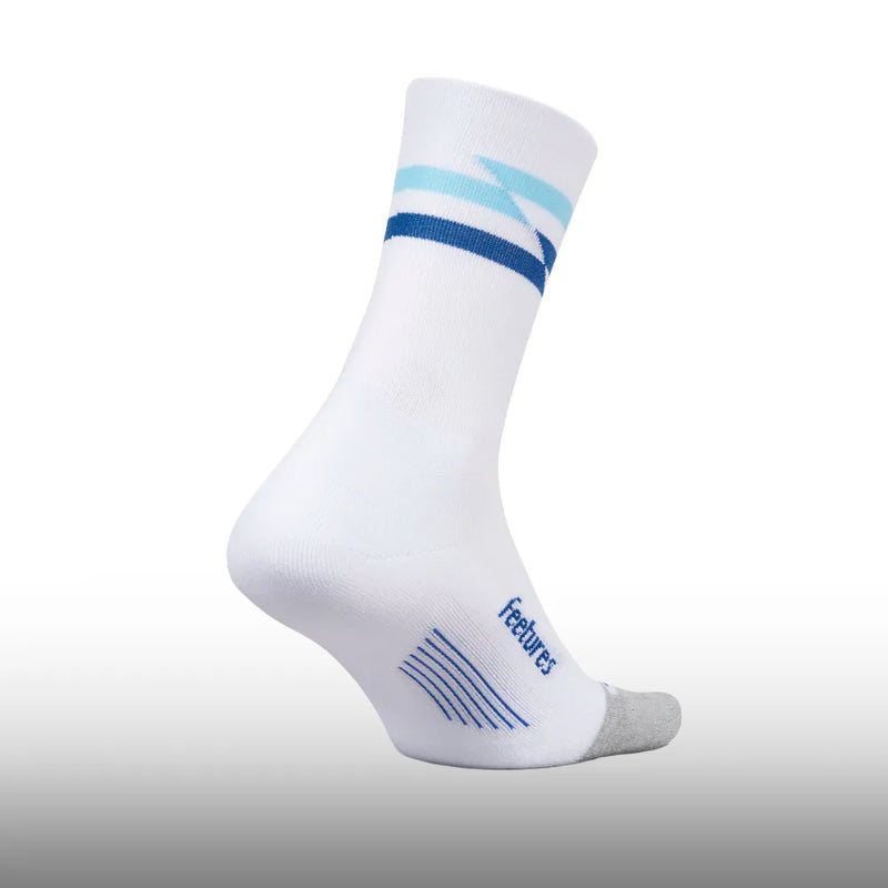 Feetures Elite Light Cushion Mini Crew White Truck