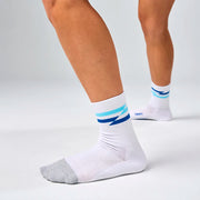 Feetures Elite Light Cushion Mini Crew White Truck