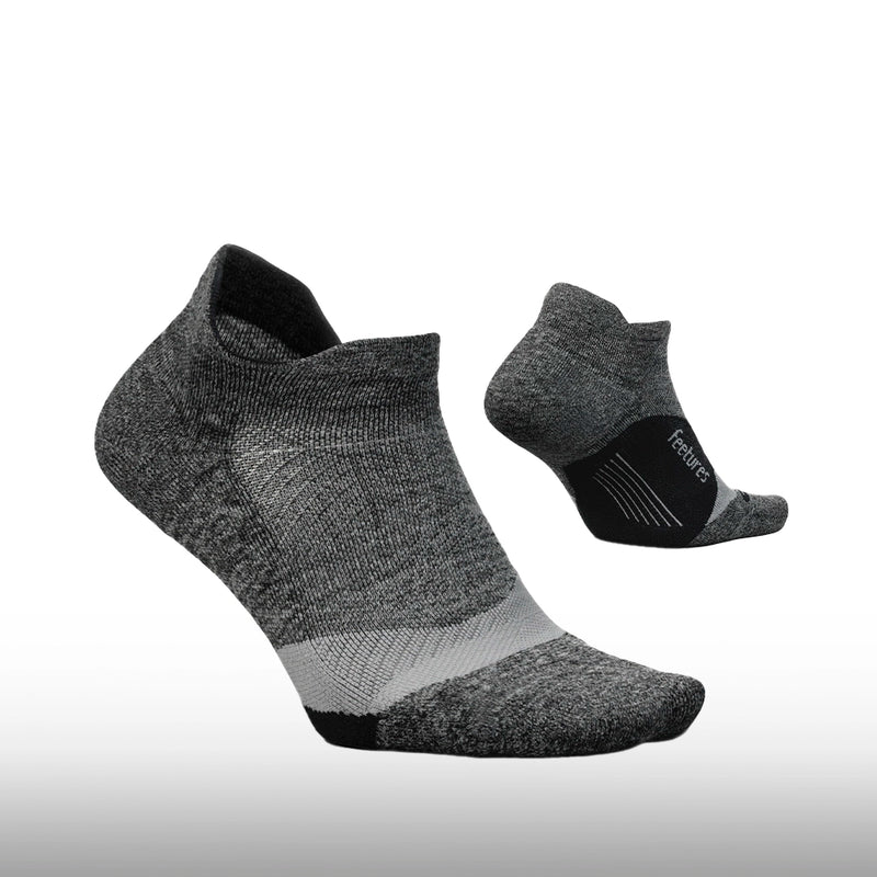 Feetures Elite Light Cushion No Show Tab Gray