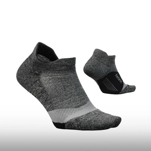 Feetures Elite Light Cushion No Show Tab Gray