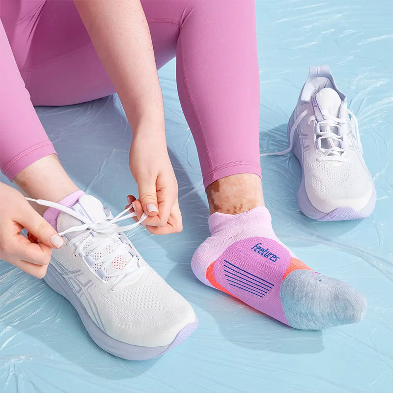 Feetures Elite Light Cushion No Show Tab Orchid Sunset