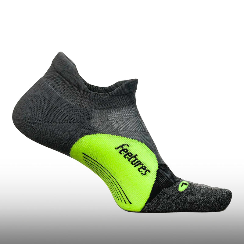 Feetures Elite Light Cushion No Show Tab Socks Midnight Neon