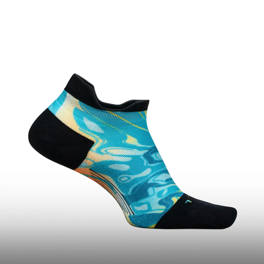 Feetures Elite Light Cushion No Show Tab Sunrise Lagoon