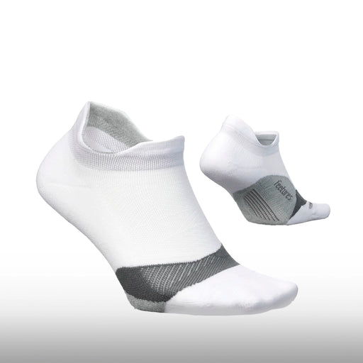 Feetures Elite Light Cushion No Show Tab White