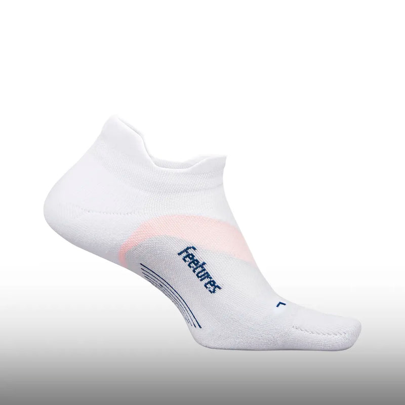 Feetures Elite Light Cushion No Show Tab White Rose