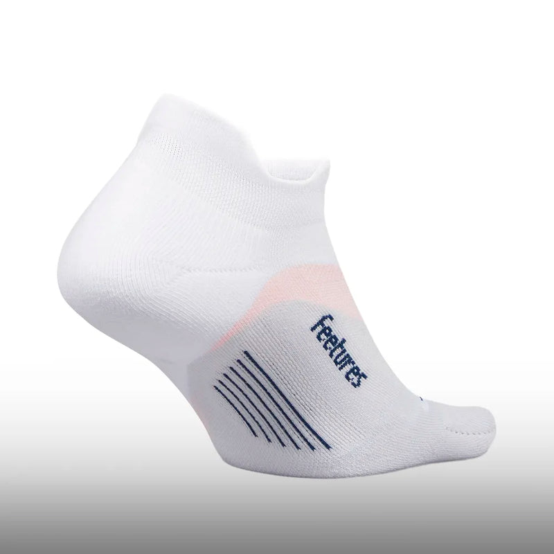 Feetures Elite Light Cushion No Show Tab White Rose