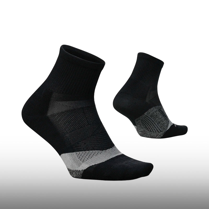 Feetures Elite Light Cushion Quarter Black