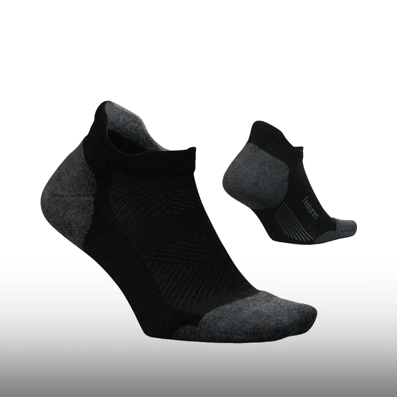 Feetures Elite Max Cushion No Show Tab Black